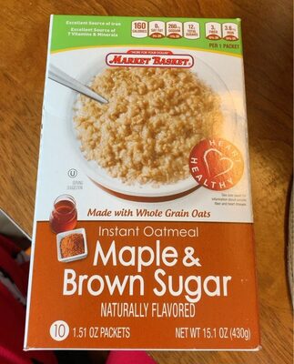 Instant oatmeal maple & brown sugar