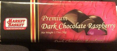 Premium dark chocolate raspberry