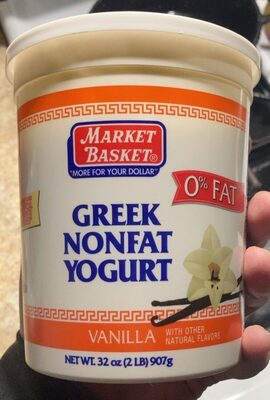 Greek nonfat yogurt (vanilla)