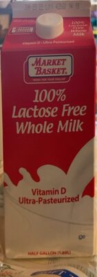 Lactose Free Whole Milk front packaging