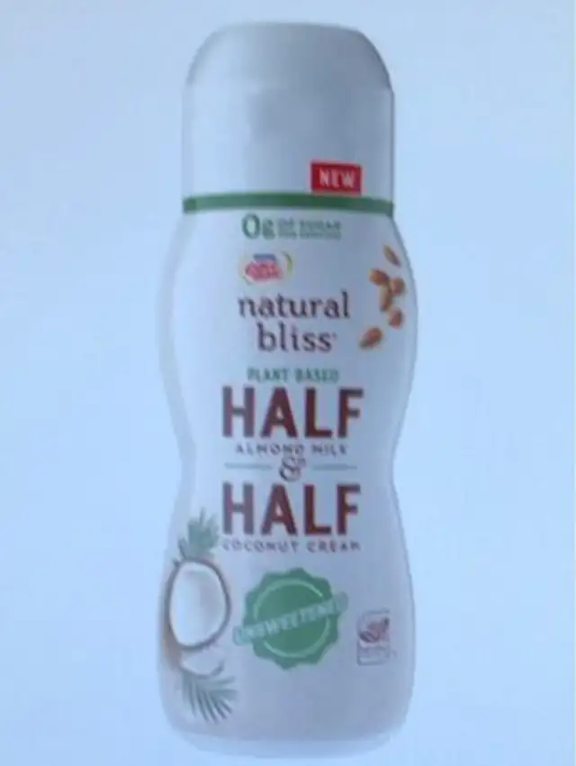 Unsweetened plant based half almond milk & half coconut cream, unsweetened