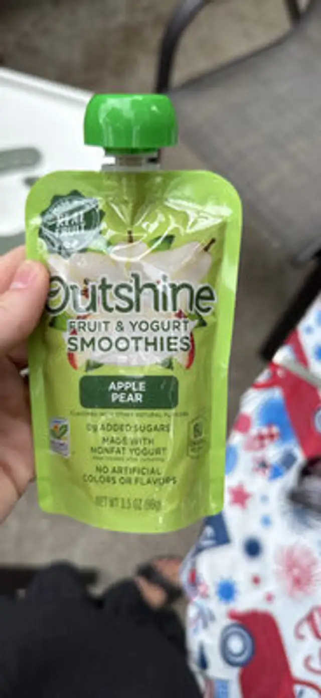 Outshine fruit and yogurt smoothie pear vanilla