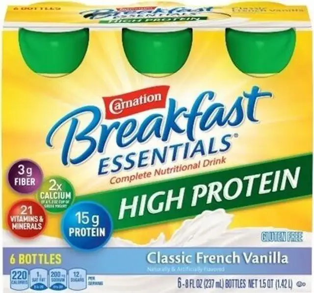 High protein classic french vanilla drink
