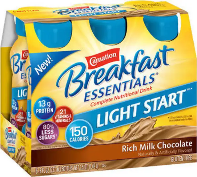 Light start ready to drink chocolate