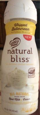 Natural bliss coffee creamer front packaging