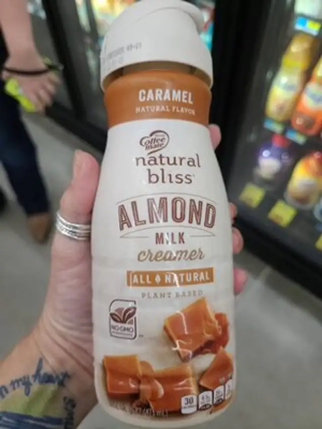 Almond milk creamer, caramel