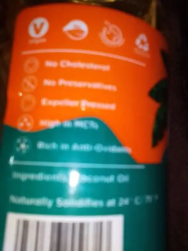 simply natural cocount oil ingredients label