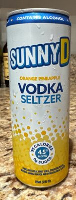 Sunny D Orange Pineapple Vodka Seltzer