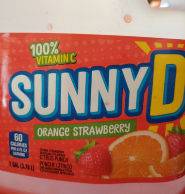 Citrus punch drink, orange strawberry, orange strawberry