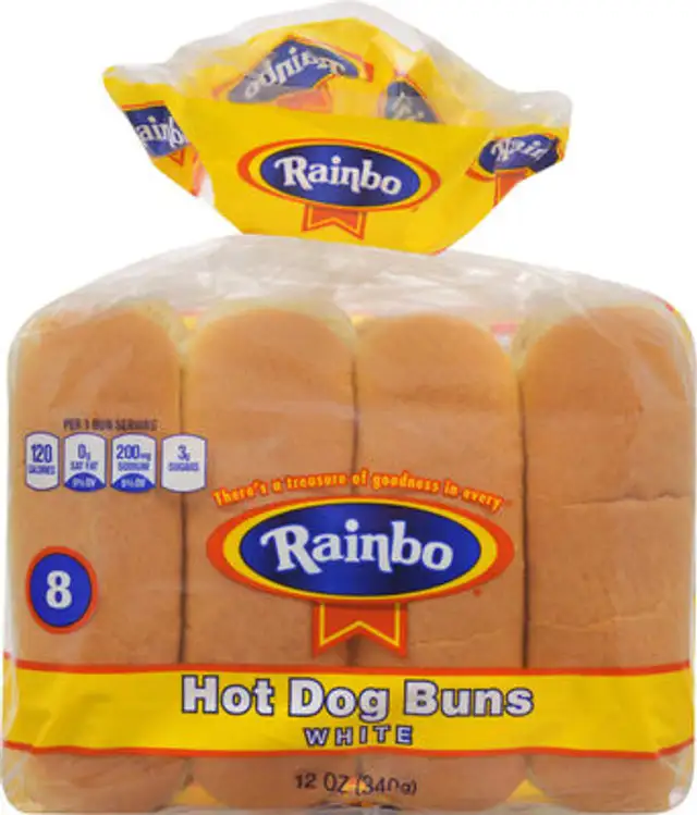 White Hot Dog Buns