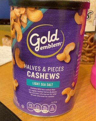 Halves & Pieces Cashews light sea salt