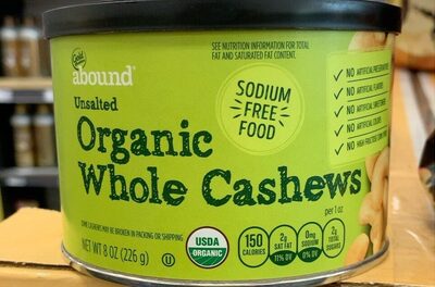 Organic whole cashews