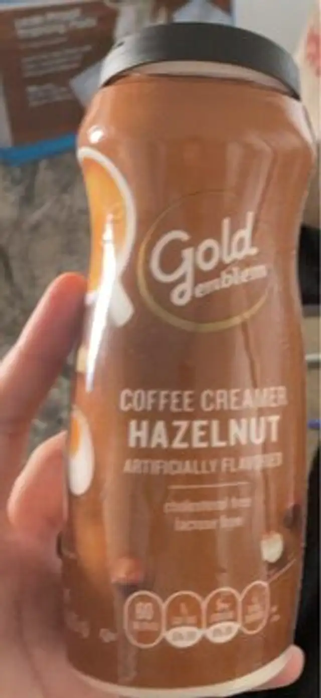 Coffee creamer hazelnut