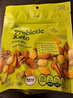 Abound prebiotic keto front packaging