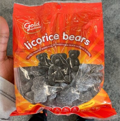 Gold emblem licorice bears