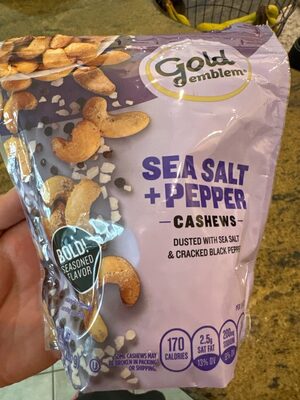 Sea Salt + Pepper Cashews