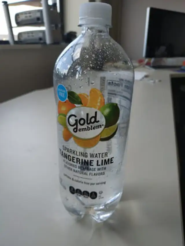 Tangerine lime sparkling water