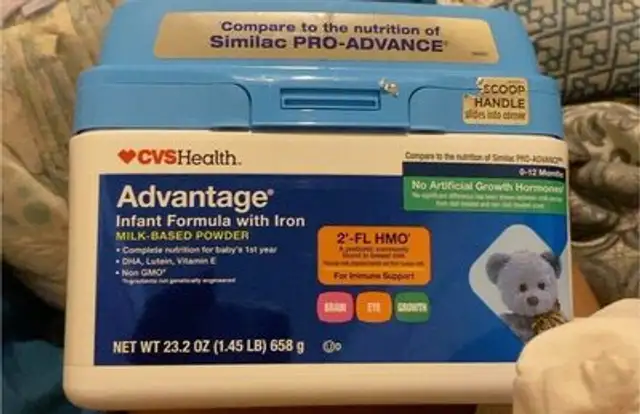 Advantage infant formula with iron