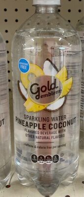 Gold emblem sorking water pineaple coconut