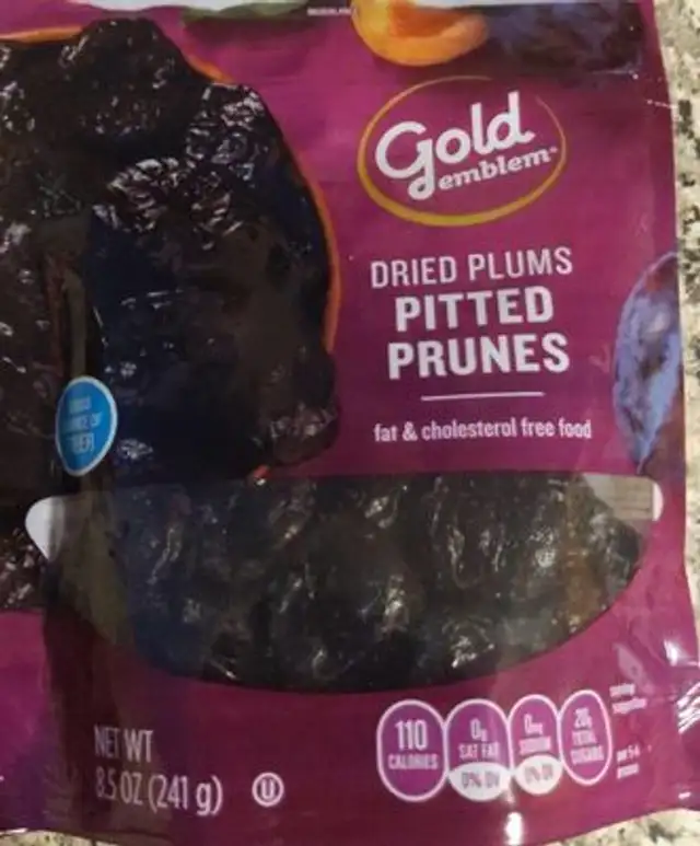 Pitted prunes
