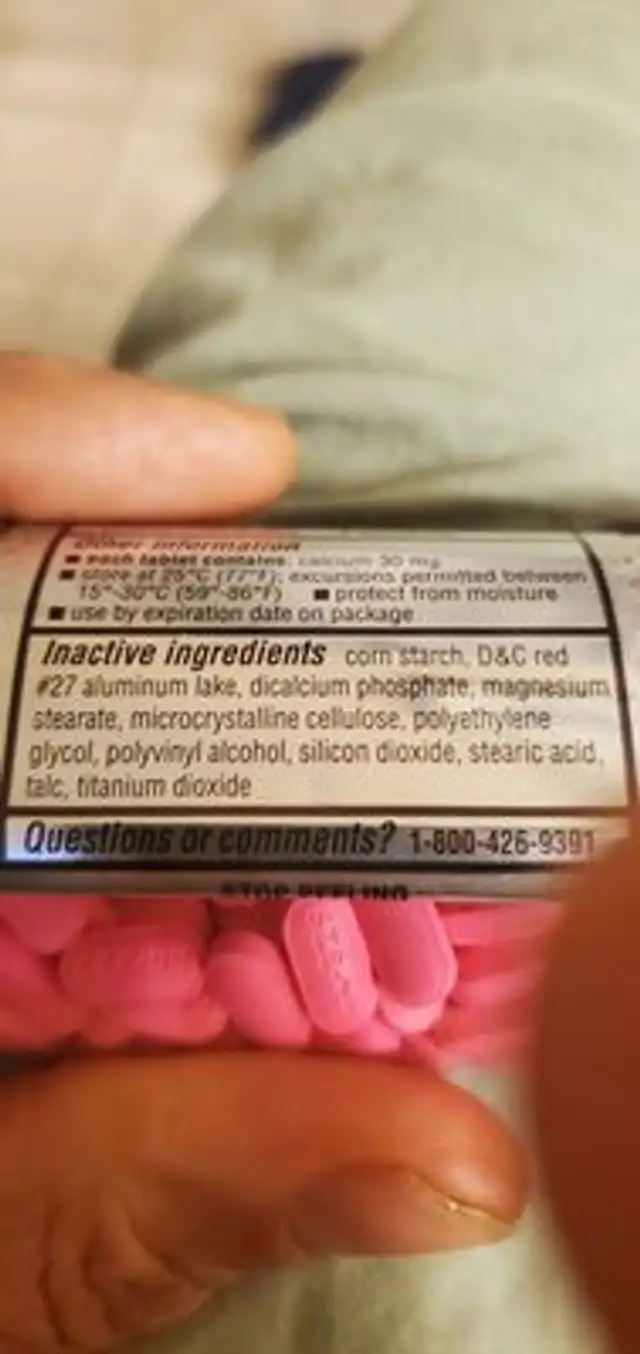 Unknown ingredients label