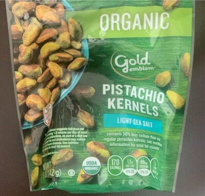 Organic Light Sea Salt Pistachio Kernels