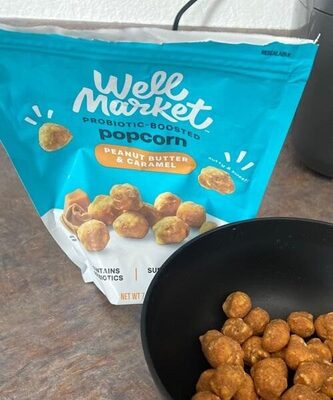 Probiotic-Boosted Popcorn, Peanut Butter and Caramel