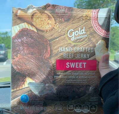 Sweet Beef Jerky front packaging