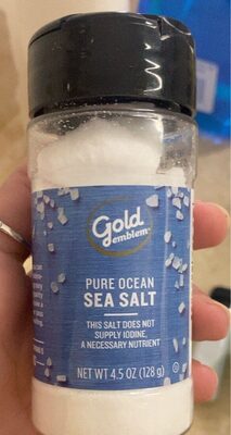 Pure ocean sea salt
