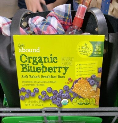 Organic Blueberry Soft Baked Breakfast Bars