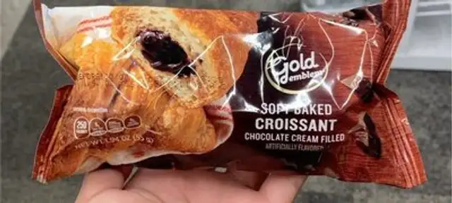 soft baked croissant chocolate cream filled