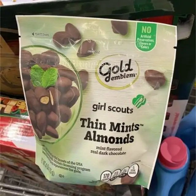 Almonds mint flavored real dark chocolate