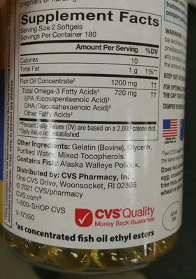 fish oil ingredients label