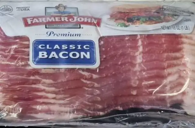 Classic premium bacon nutrition facts table