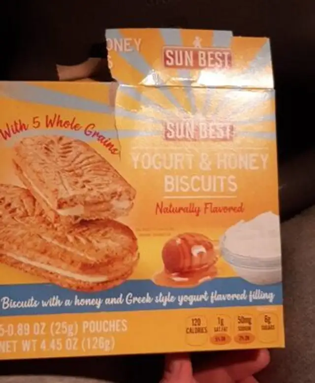 Sun best yogurt and honey biscuits