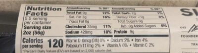 Mexican Brand Chorizo nutrition facts table