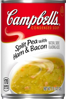 Campbells condensed split pea with ham soup