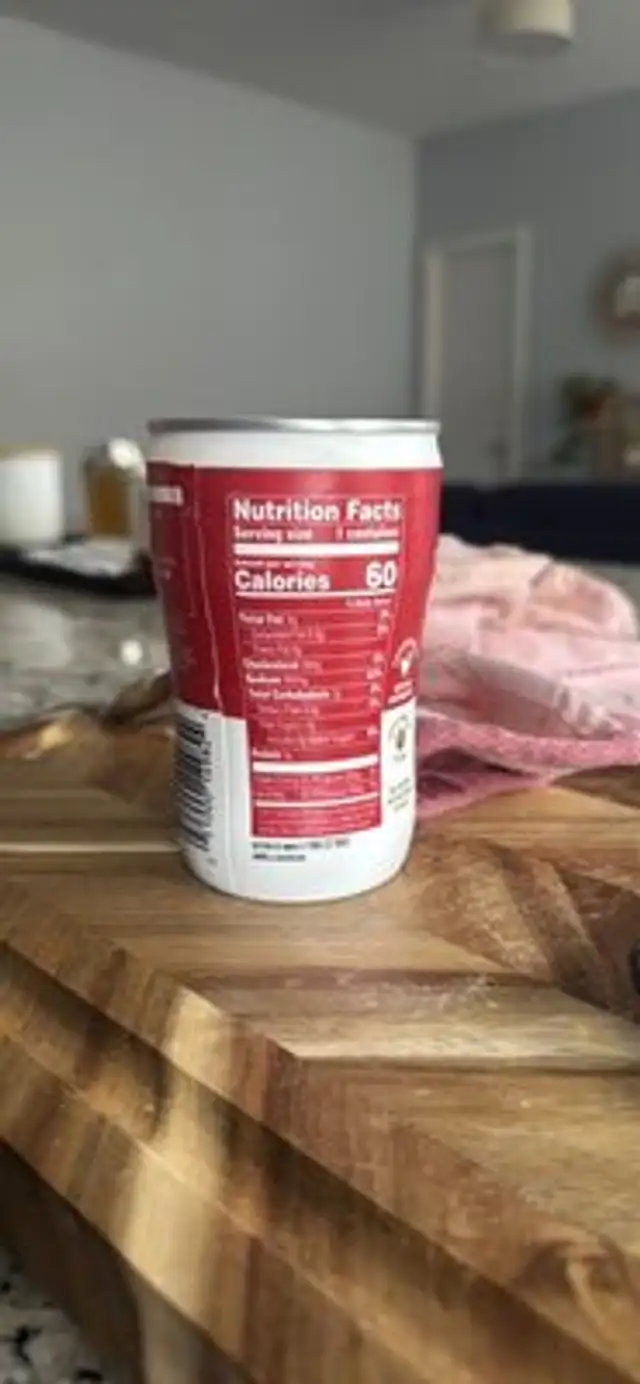 Chicken & Mini Round Noodles Soup nutrition facts table