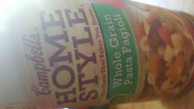 whole grain pasta fagioli