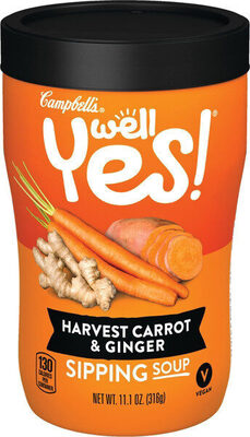 Campbells sipping soup carrot ginger