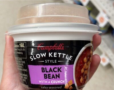 Slow kettle style black bean with a crunch