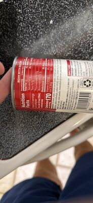 Bean with Bacon Soup nutrition facts table