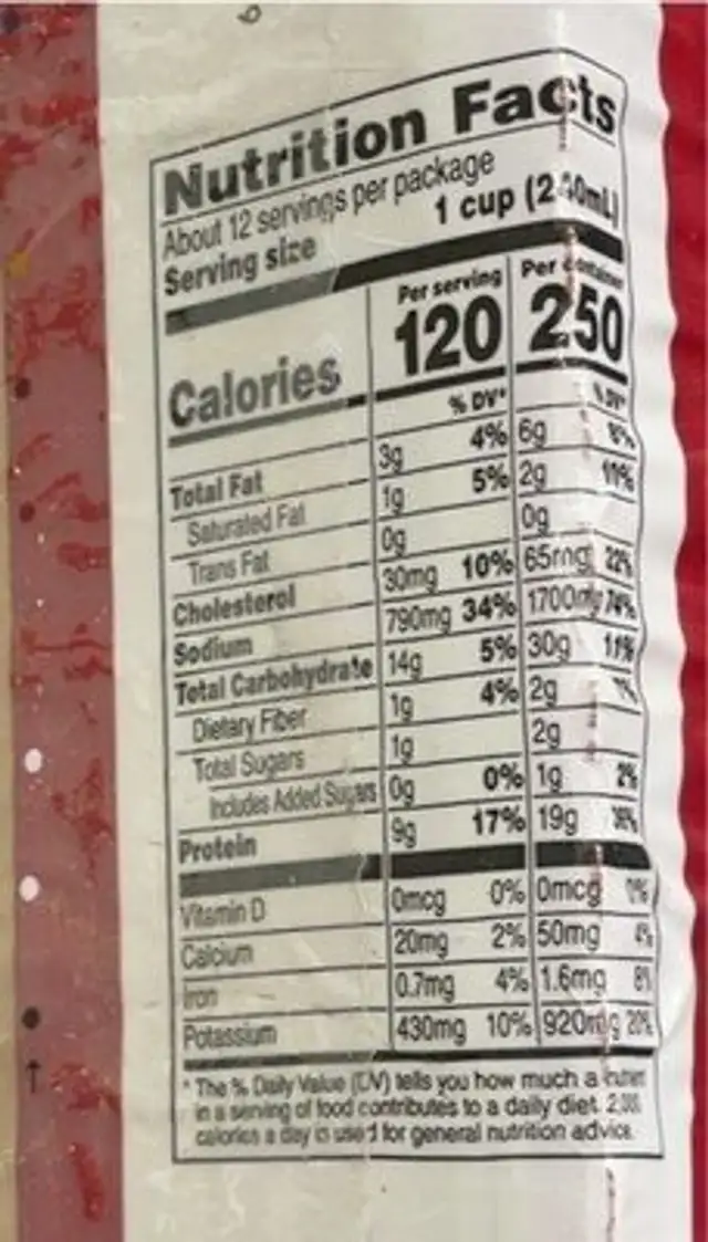 Chunky classic chicken noodle nutrition facts table