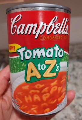 Campbell's Tomato A to Z's front packaging