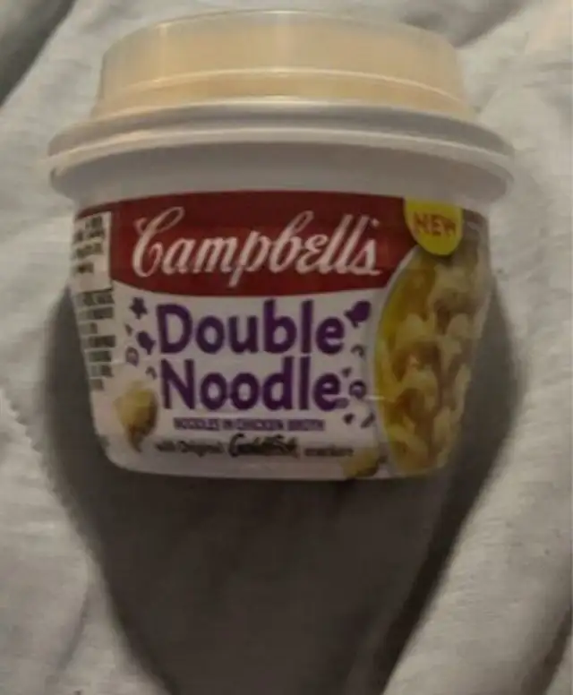 Campbell’s double noodle front packaging
