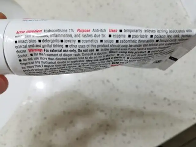 Cortisone 10 ingredients label