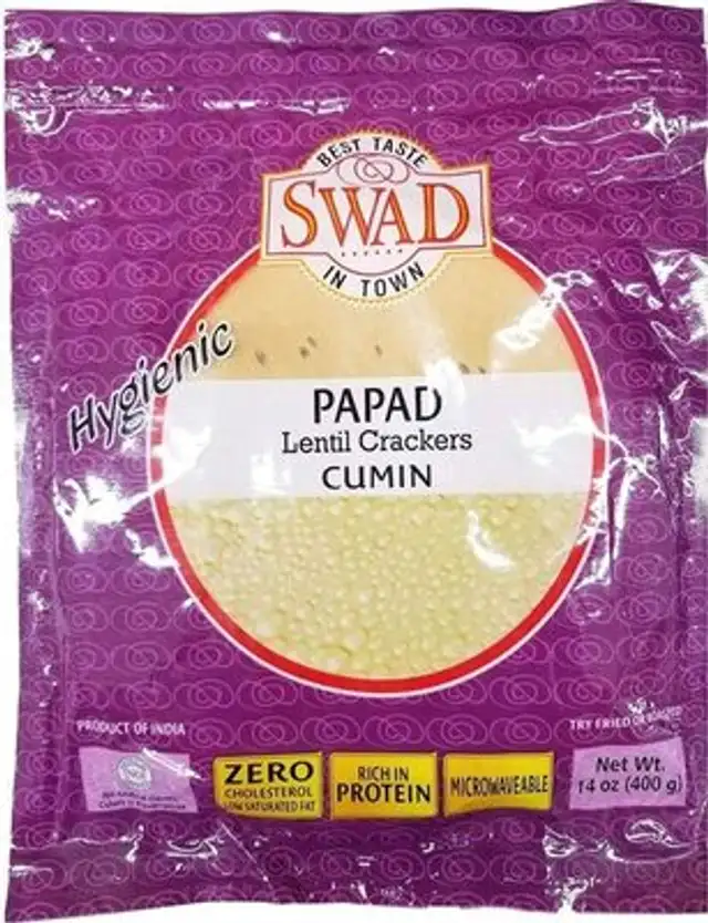 Swad desi indian papad lentils crackers