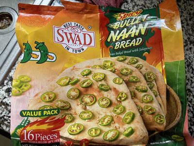 Spicy Bullet Naan Bread