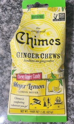 Ginger Chews - Meyer Lemon front packaging