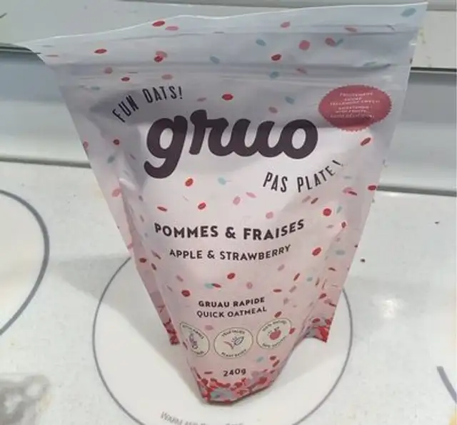 Gruau rapide Pommes et fraises